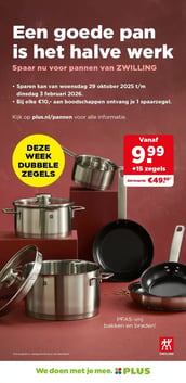 Pannen van ZWILLING aanbieding bij Plus – geldig van 29.10.2025 t/m 03.02.2026