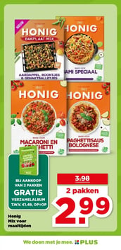 Honig Mix voor maaltijden aanbieding bij Plus – geldig van 21.01.2026 t/m 27.01.2026