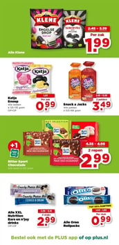 Alle XXL Nutrition Bars en n'Joy drinks aanbieding bij Plus – geldig van 22.04.2026 t/m 28.04.2026