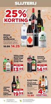 Sonnema Berenburg Fles 1 liter en Jagermeister Bitter Fles 70 cl aanbieding bij Plus – geldig van 22.04.2026 t/m 28.04.2026