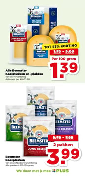 Beemster Kaasplakken aanbieding bij Plus – geldig van 25.02.2026 t/m 03.03.2026