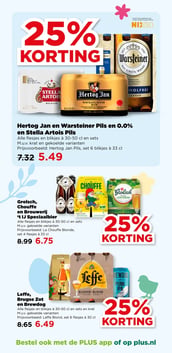 Grolsch, Chouffe en Brouwerij 't IJ Speciaalbier aanbieding bij Plus – geldig van 25.03.2026 t/m 31.03.2026