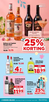 Luxardo Limoncello en Sambuca aanbieding bij Plus – geldig van 25.03.2026 t/m 31.03.2026