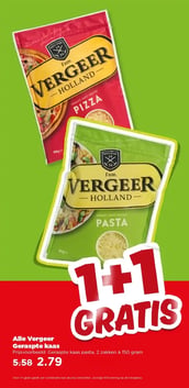 Alle Vergeer Geraspte kaas aanbieding bij Plus – geldig van 28.01.2026 t/m 03.02.2026