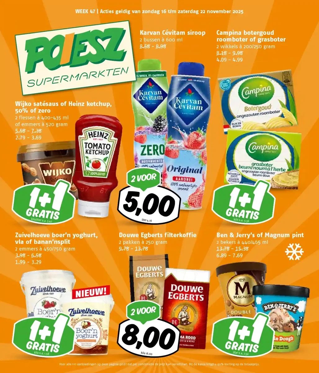 Poiesz folder – pagina 1