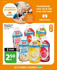 Müllermilk drink of milkshake* aanbieding bij Poiesz – geldig van 18.01.2026 t/m 24.01.2026
