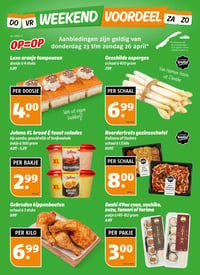 Gebraden kippenbouten aanbieding bij Poiesz – geldig van 23.04.2026 t/m 26.04.2026