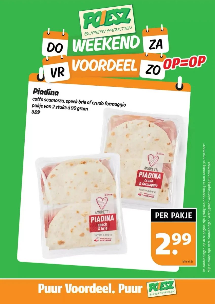 Poiesz folder – pagina 1