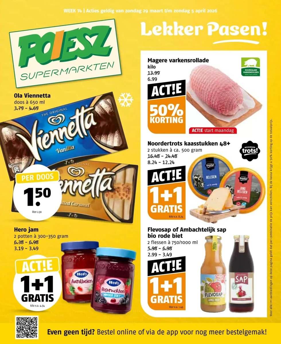 Poiesz folder – pagina 1