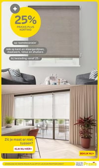 op raamdecoratie aanbieding bij Praxis – geldig van 05.01.2025 t/m 11.01.2026