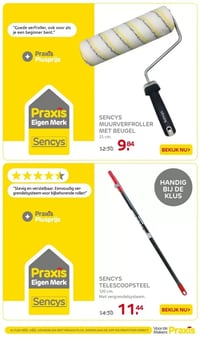SENCYS MUURVERFROLLER MET BEUGEL aanbieding bij Praxis – geldig van 05.01.2025 t/m 11.01.2026