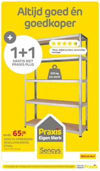 SENCYS OPBERGREK GEGALVANISEERD STAAL aanbieding bij Praxis – geldig van 05.01.2025 t/m 11.01.2026