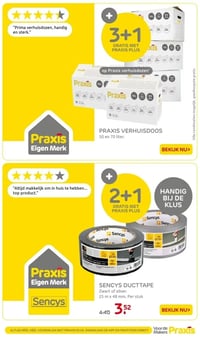 SENCYS DUCTTAPE aanbieding bij Praxis – geldig van 05.01.2025 t/m 11.01.2026