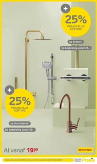 Douchesets aanbieding bij Praxis – geldig van 05.01.2025 t/m 11.01.2026