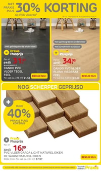CANDO PVC VLOER TEGEL FEEL aanbieding bij Praxis – geldig van 05.01.2025 t/m 11.01.2026