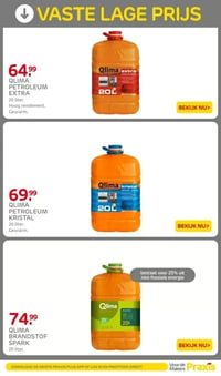 QLIMA PETROLEUM EXTRA aanbieding bij Praxis – geldig van 05.01.2025 t/m 11.01.2026
