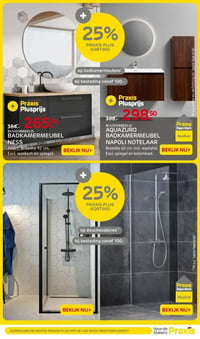 Douchecabines aanbieding bij Praxis – geldig van 05.01.2025 t/m 11.01.2026