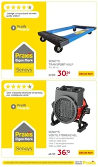 SENCYS VENTILATORKACHEL aanbieding bij Praxis – geldig van 05.01.2025 t/m 11.01.2026