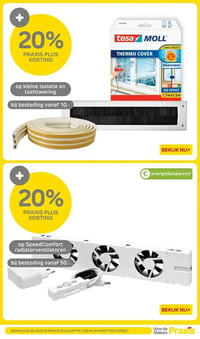 op SpeedComfort radiatorventilatoren aanbieding bij Praxis – geldig van 05.01.2025 t/m 11.01.2026
