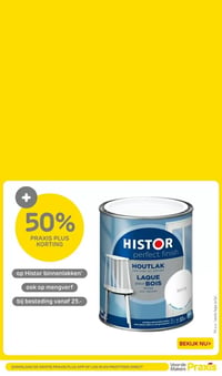 HISTOR perfect finish HOUTLAK aanbieding bij Praxis – geldig van 09.02.2026 t/m 15.02.2026