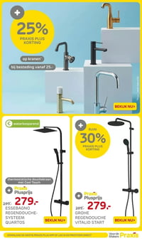 GROHE REGENDOUCHE VITALIO START aanbieding bij Praxis – geldig van 09.02.2026 t/m 15.02.2026