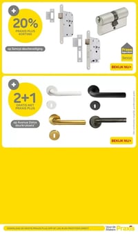 Avenue Dolce deurkruksets aanbieding bij Praxis – geldig van 09.02.2026 t/m 15.02.2026