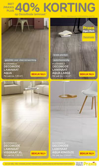 DECOMODE LAMINAAT AQUA LARGE aanbieding bij Praxis – geldig van 09.03.2026 t/m 15.03.2026