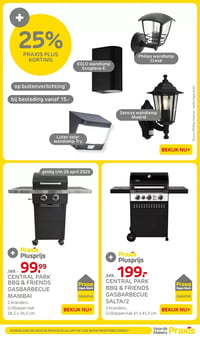 CENTRAL PARK BBQ & FRIENDS GASBARBECUE SALTA/2 aanbieding bij Praxis – geldig van 09.03.2026 t/m 15.03.2026