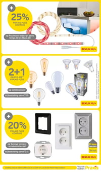 op lichtbronnen aanbieding bij Praxis – geldig van 09.03.2026 t/m 15.03.2026