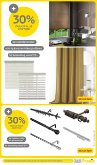 op raamdecoratie* aanbieding bij Praxis – geldig van 16.03.2026 t/m 22.03.2026