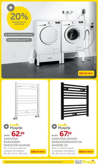 SANIVESK DESIGN BADKAMERRADIATOR NAIROBI CE aanbieding bij Praxis – geldig van 16.03.2026 t/m 22.03.2026