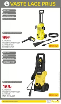 KÄRCHER HOGEDRUKREINIGER K3 HOME MET RIOOLSET aanbieding bij Praxis – geldig van 16.03.2026 t/m 22.03.2026