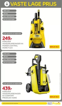 KÄRCHER HOGEDRUKREINIGER K5 COMFORT PREMIUM HOME aanbieding bij Praxis – geldig van 16.03.2026 t/m 22.03.2026