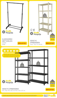 KLEDINGREK MET WIELEN Dubbel Enkel aanbieding bij Praxis – geldig van 19.01.2026 t/m 25.01.2026