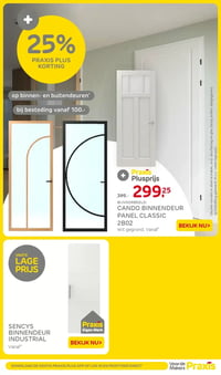 CANDO BINNENDEUR PANEL CLASSIC 2B02 aanbieding bij Praxis – geldig van 19.01.2026 t/m 25.01.2026