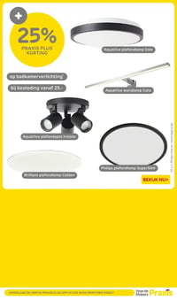 AquaVive plafonspot Irminio aanbieding bij Praxis – geldig van 19.01.2026 t/m 25.01.2026