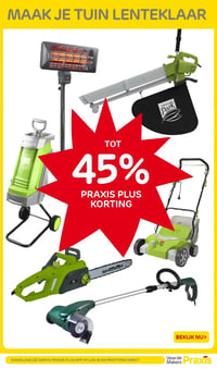 TOT 45% PRAXIS PLUS KORTING aanbieding bij Praxis – geldig van 23.02.2026 t/m 01.03.2026