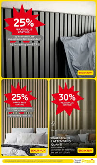 Grosfillex wandpaneel Linio 3D-effect aanbieding bij Praxis – geldig van 23.02.2026 t/m 01.03.2026