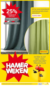kant-en-klaar-gordijnen aanbieding bij Praxis – geldig van 23.02.2026 t/m 01.03.2026
