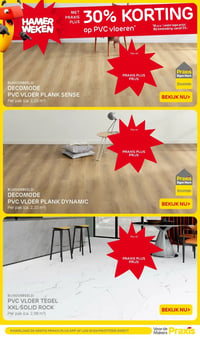 DECOMODE PVC VLOER PLANK DYNAMIC aanbieding bij Praxis – geldig van 23.02.2026 t/m 01.03.2026