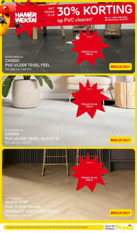 CANDO PVC VLOER TEGEL FEEL aanbieding bij Praxis – geldig van 23.02.2026 t/m 01.03.2026