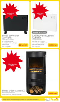 EUROM WANDCONVECTOR ALUTHERM aanbieding bij Praxis – geldig van 23.02.2026 t/m 01.03.2026