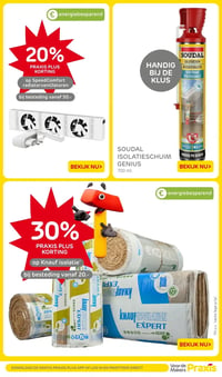 Knauf isolatie aanbieding bij Praxis – geldig van 23.02.2026 t/m 01.03.2026