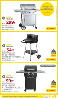 CENTRAL PARK BBQ & FRIENDS GASBARBECUE MAMBAI 2-BRANDER aanbieding bij Praxis – geldig van 23.03.2026 t/m 26.04.2026