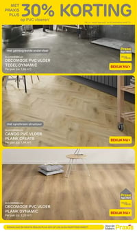 DECOMODE PVC VLOER PLANK DYNAMIC aanbieding bij Praxis – geldig van 23.03.2026 t/m 29.03.2026
