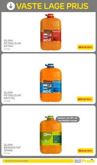 QLIMA PETROLEUM EXTRA aanbieding bij Praxis – geldig van 26.01.2026 t/m 01.02.2026