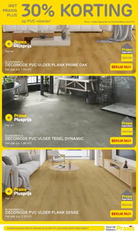 DECOMODE PVC VLOER PLANK PRIME OAK aanbieding bij Praxis – geldig van 26.01.2026 t/m 01.02.2026
