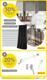 Raamdecoratie aanbieding bij Praxis – geldig van 26.01.2026 t/m 01.02.2026