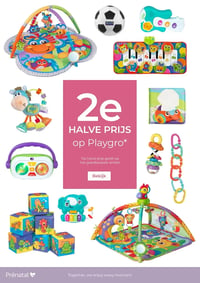 2e HALVE PRIJS op Playgro* aanbieding bij Prenatal – geldig van 02.03.2026 t/m 08.03.2026