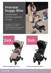 Prénatal buggy Bliss Black aanbieding bij Prenatal – geldig van 02.03.2026 t/m 08.03.2026